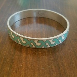 Lucky Brand teal and white bangle